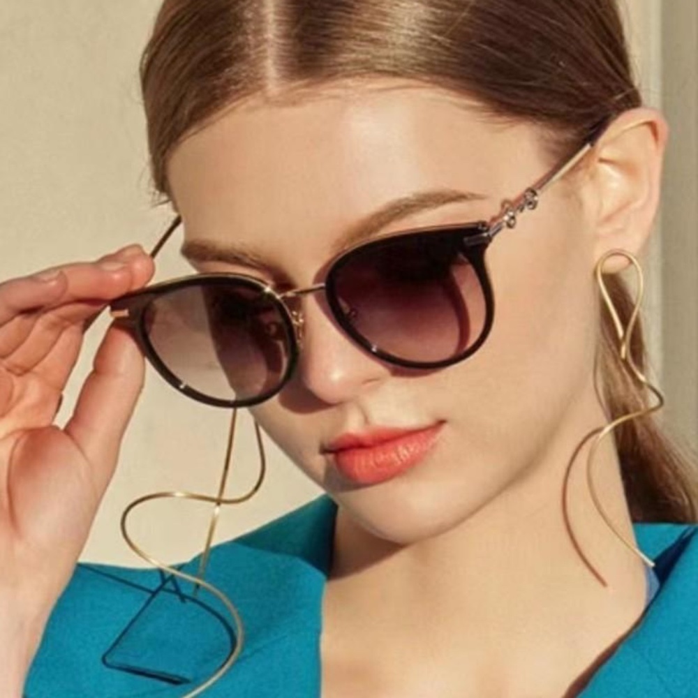 Nwt Gucci Gg1015sk - 003 Round Sunglasses